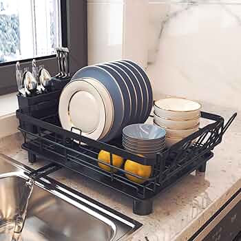 プレートホルダー コンパクト 大容量 食器乾燥ラック 白 水切りトレイ付 Amazon.co.jp: 食器乾燥ラックホルダー プレートホルダー トレイ